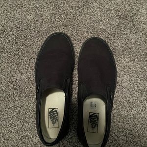 Black Slip On Vans